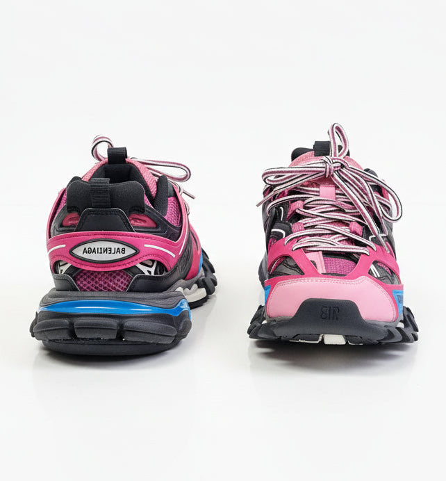 THE TRACK SNEAKERS IN PINK AND BLUE, SNEAKERS
