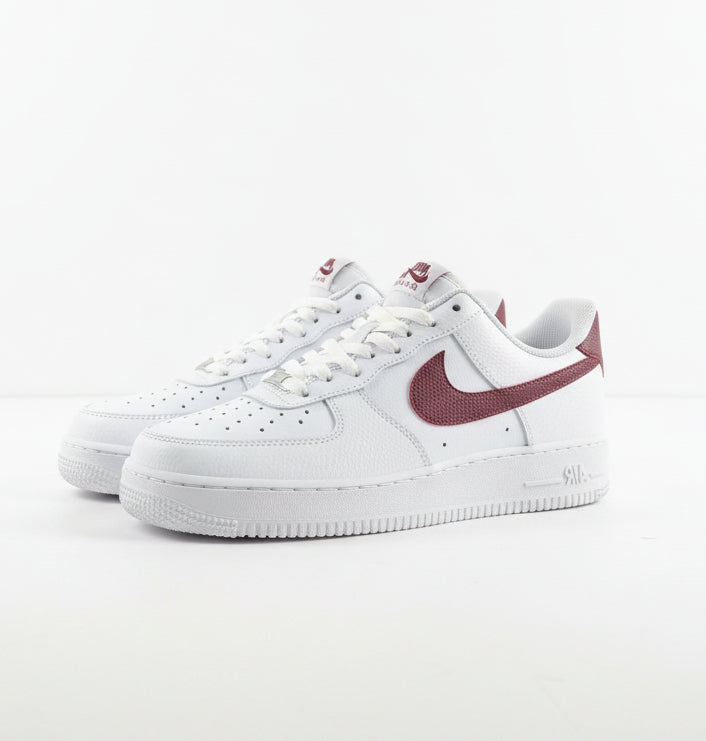 Air FORCE 1"07 RED AND WHITE, SNEAKERS