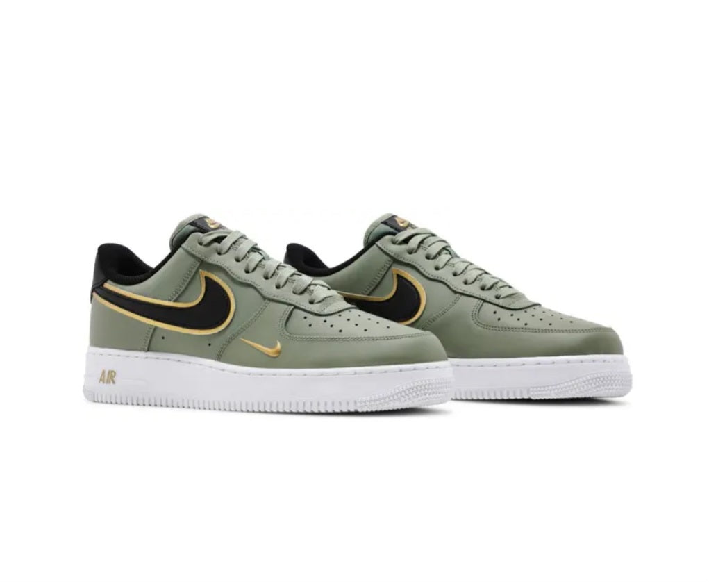 Nike Air Force 1 Low '07 LV8 Double Swoosh Olive Gold Black