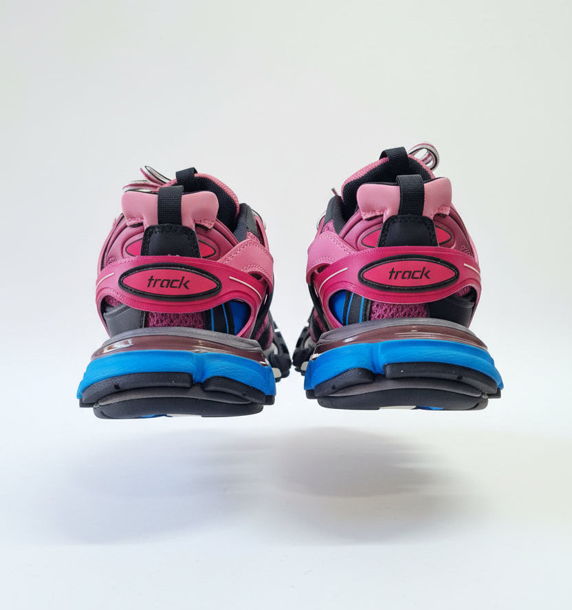 THE TRACK SNEAKERS IN PINK AND BLUE, SNEAKERS