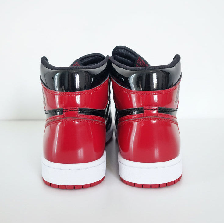 AIR JORDAN 1 HIGH OG PATENT BRED, SNEAKERS