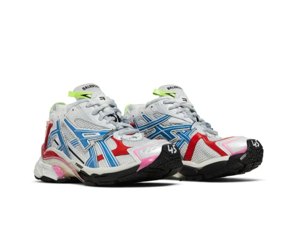Balenciaga Runner Sneaker 'White Red Blue Pink' 677403-W3RB6-9645