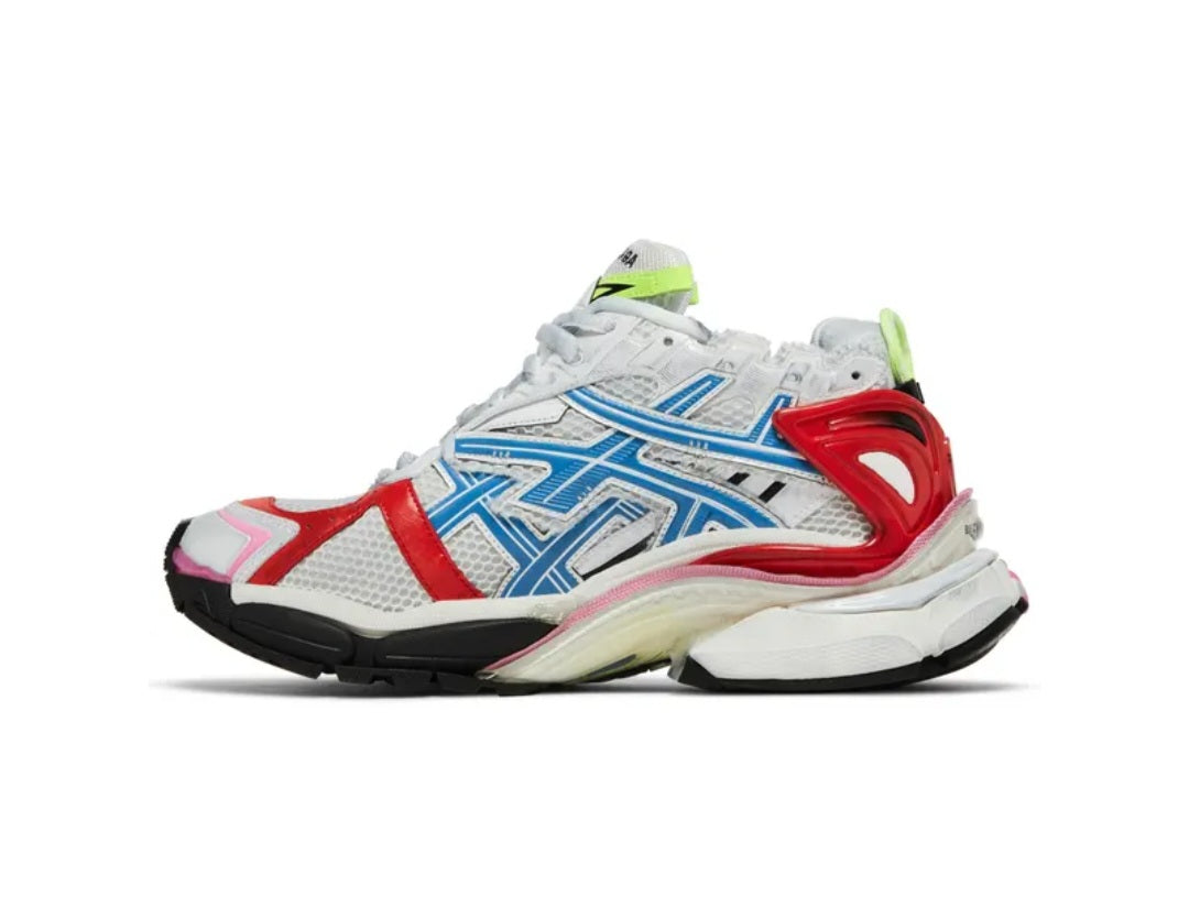 Balenciaga Runner Sneaker 'White Red Blue Pink' 677403-W3RB6-9645