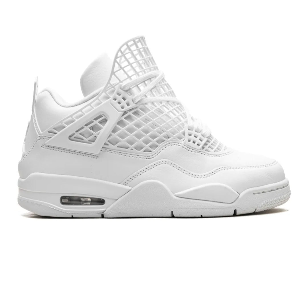 Air Jordan 4 "Net - White/Metallic Gold/Phantom" sneakers