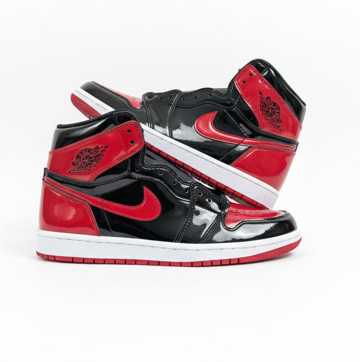 AIR JORDAN 1 HIGH OG PATENT BRED, SNEAKERS