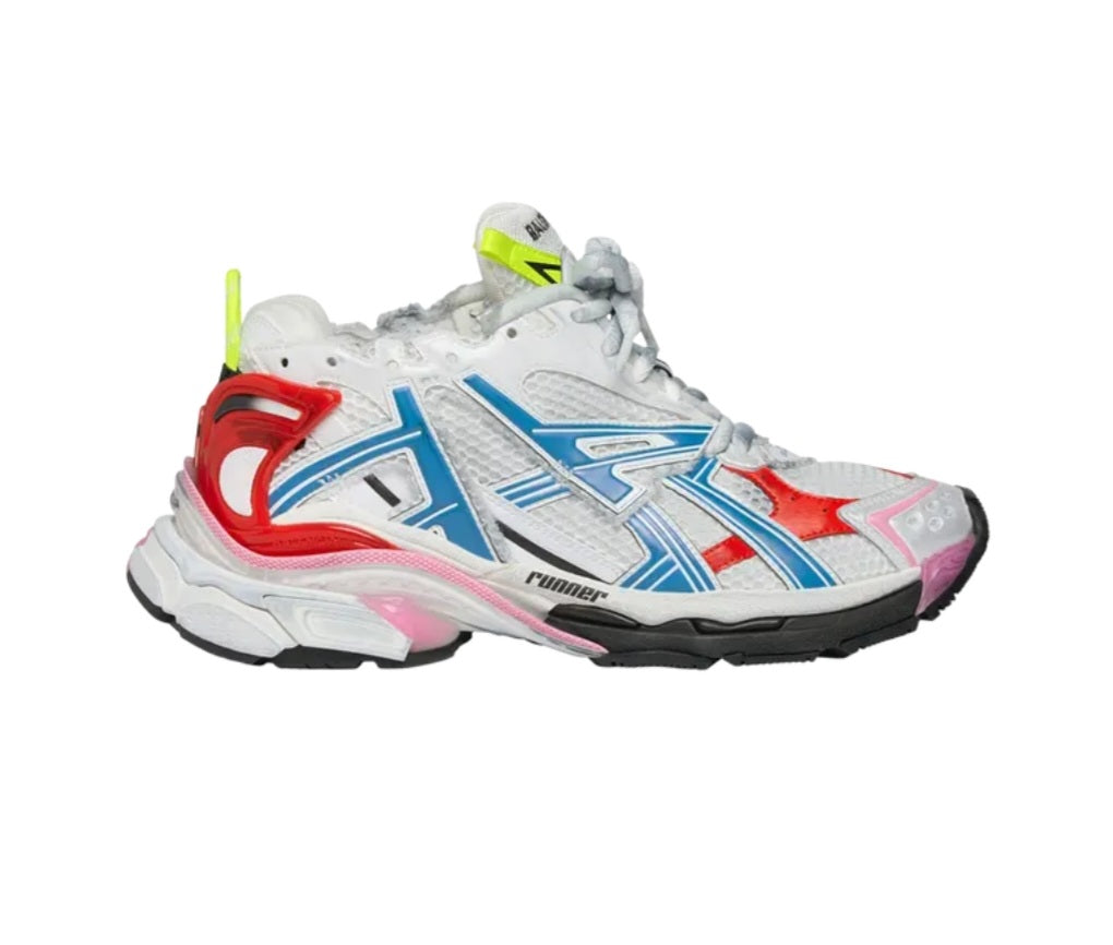 Balenciaga Runner Sneaker 'White Red Blue Pink' 677403-W3RB6-9645