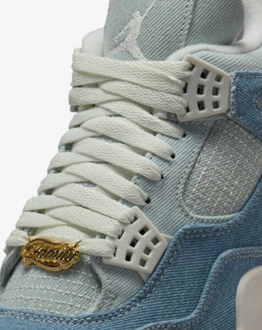 AIR JORDAN 4 RETRO TEX DENIM WORN BLUE..